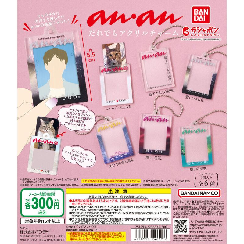 anan だれでもアクリルチャーム