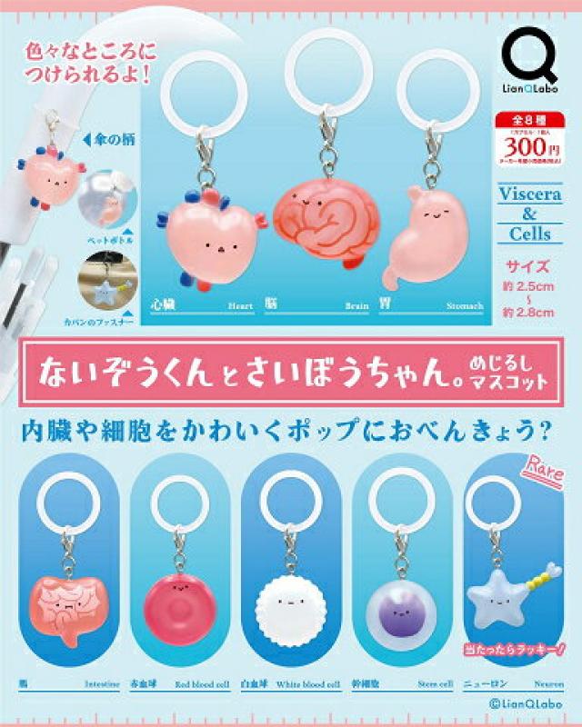 ないぞうくんとさいぼうちゃん。 めじるしマスコット