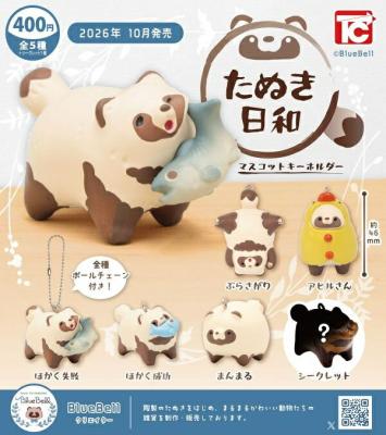 BlueBell たぬき日和 マスコットキーホルダー