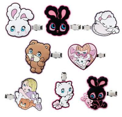 foxy illustrations カプセルヘアクリップ