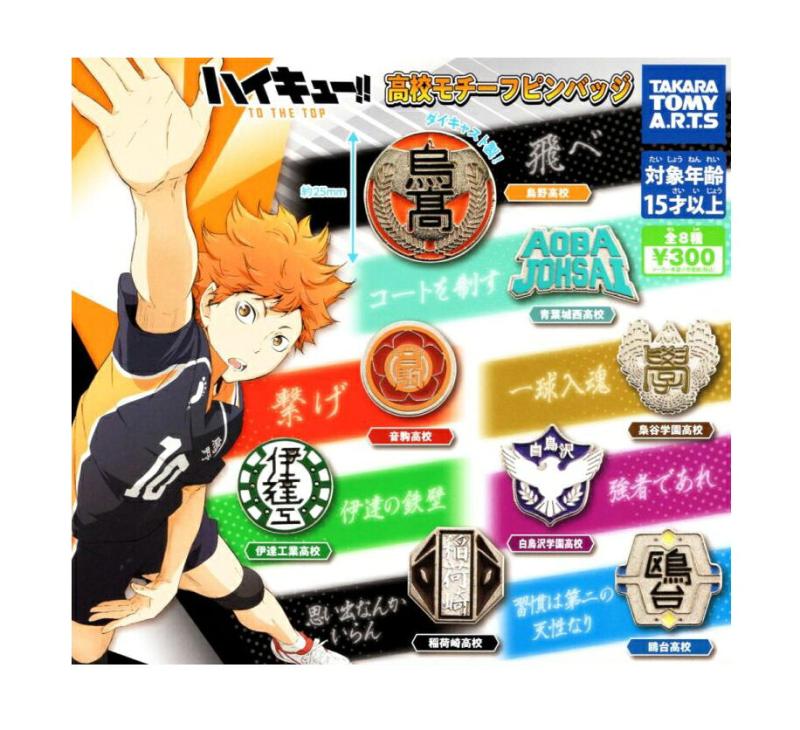 ハイキュー！！ TO THE TOP 高校モチーフピンバッジ