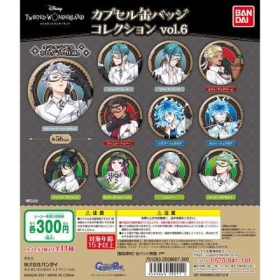 ディズニー ツイステッドワンダーランド カプセル缶バッジコレクションvol.6