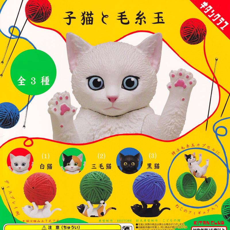 子猫と毛糸玉