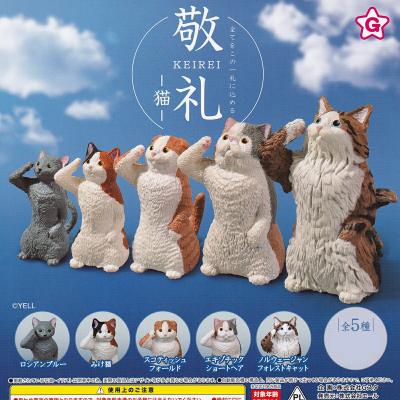 敬礼 猫