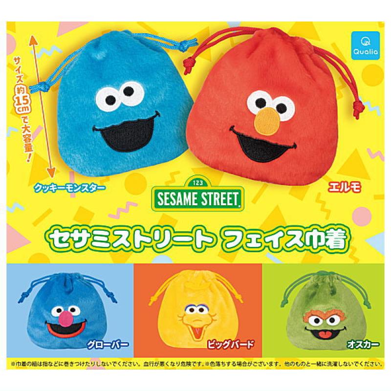 セサミストリート フェイス巾着
