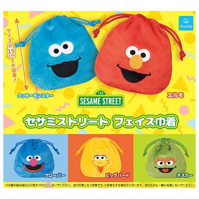 セサミストリート フェイス巾着