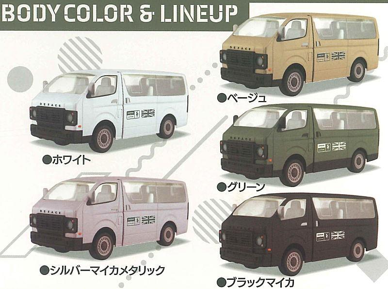 1/64PLUS ダムドハイエースカスタム デフエイス