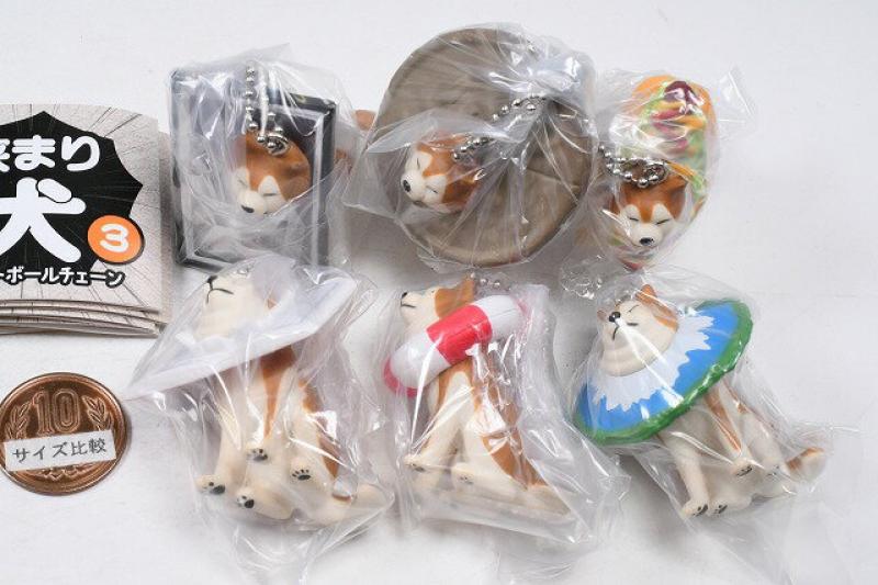 NEW 挟まり犬3 マスコットボールチェーン