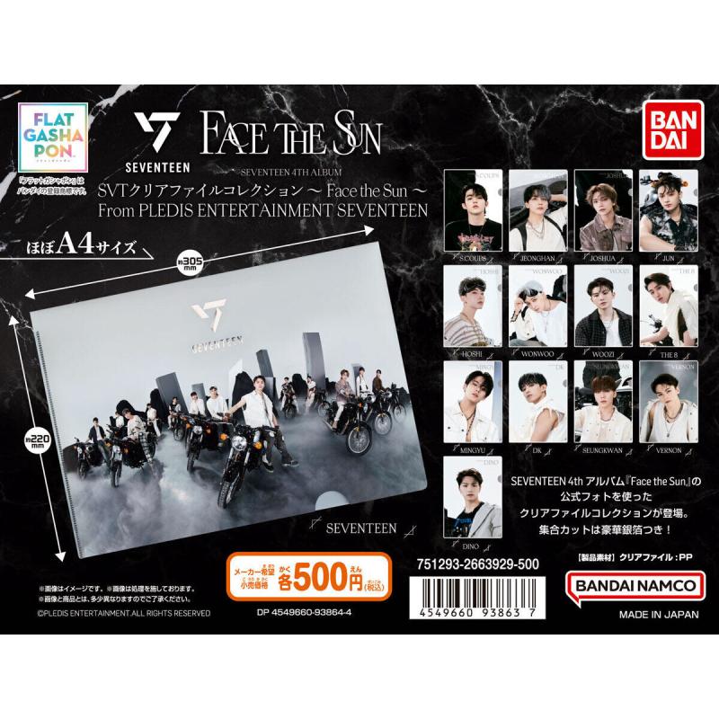 【フラットガシャポン】SVTクリアファイル～Face the Sun～　From PLEDIS ENTERTAINMENT SEVENTEEN