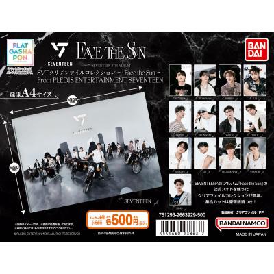 【フラットガシャポン】SVTクリアファイル~Face the Sun~ From PLEDIS ENTERTAINMENT SEVENTEEN