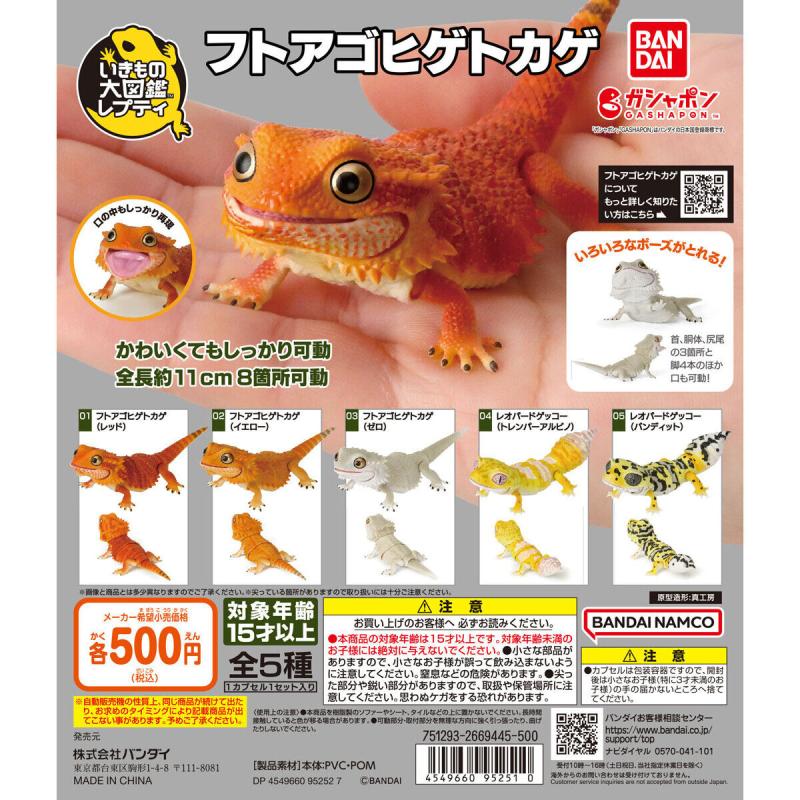 いきもの大図鑑レプティ フトアゴヒゲトカゲ