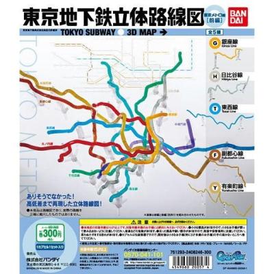 東京地下鉄立体路線図 東京メトロ編(前編)