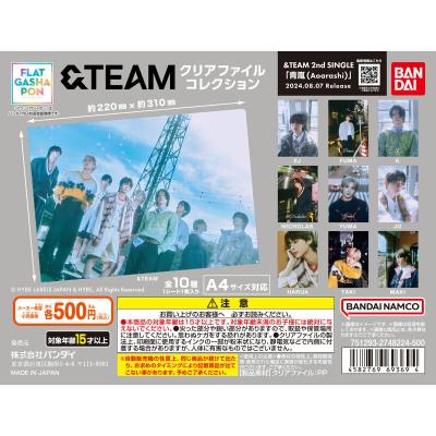 【フラットガシャポン】&TEAM クリアファイルコレクション