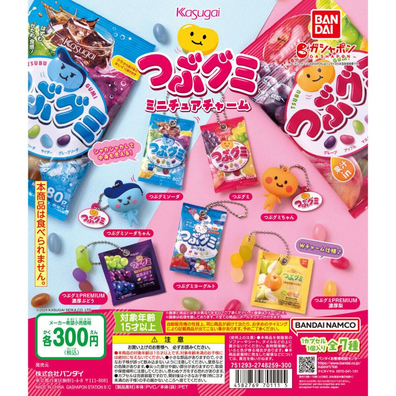 つぶグミ ミニチュアチャーム