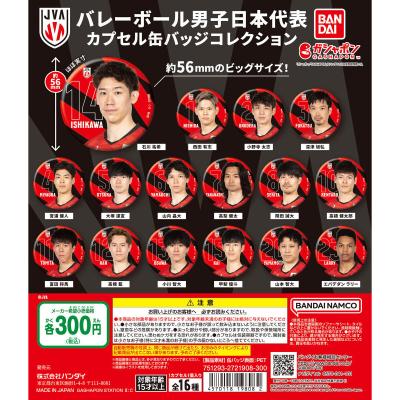 バレーボール男子日本代表 カプセル缶バッジコレクション