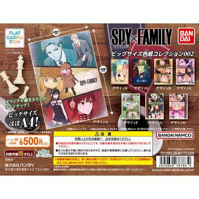 【フラットガシャポン】 SPY×FAMILY ビッグサイズ色紙コレクション 002