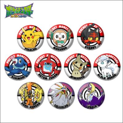 ポケモン缶バッチ サン&ムーン