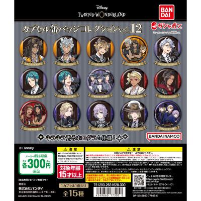 ディズニー ツイステッドワンダーランド カプセル缶バッジコレクションvol.12