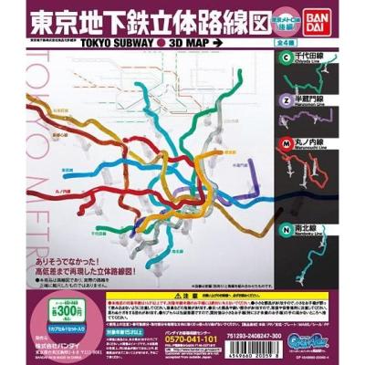 東京地下鉄立体路線図 東京メトロ編(後編)